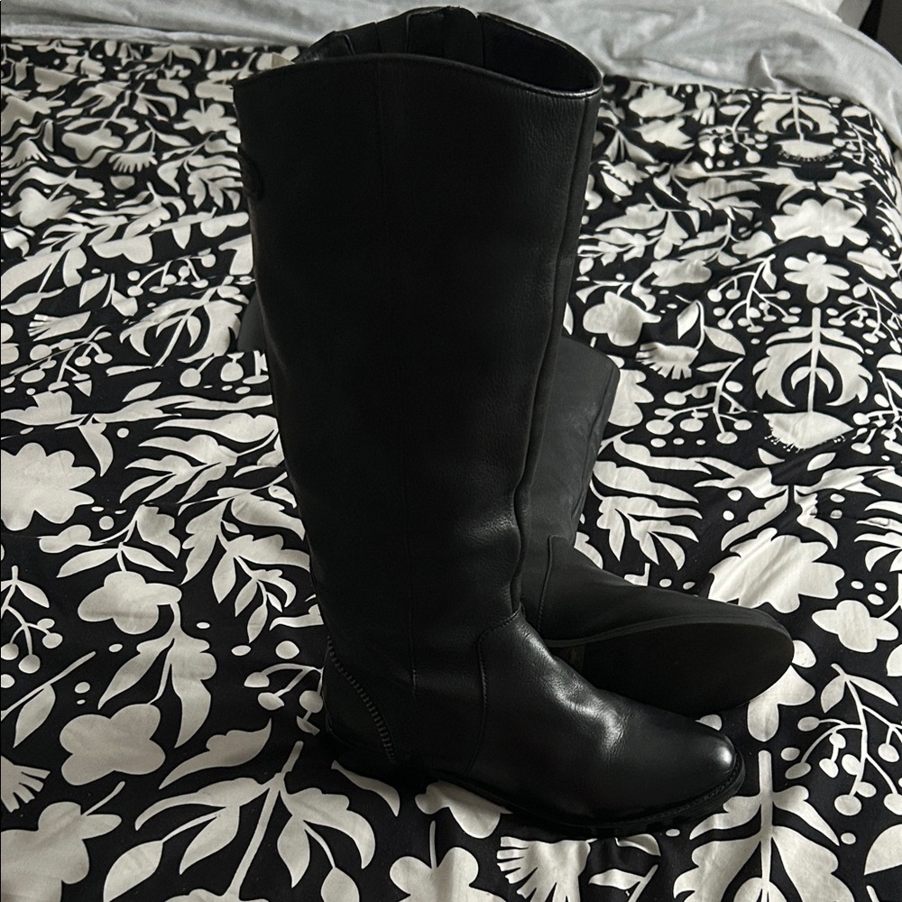 Arturo Chiang Black Over the Knee Boots excellent condition  leather !